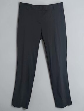 Cividini Italy Cotton Trouser Pants Flat Front Black  Women's 42/6 MSRP $375